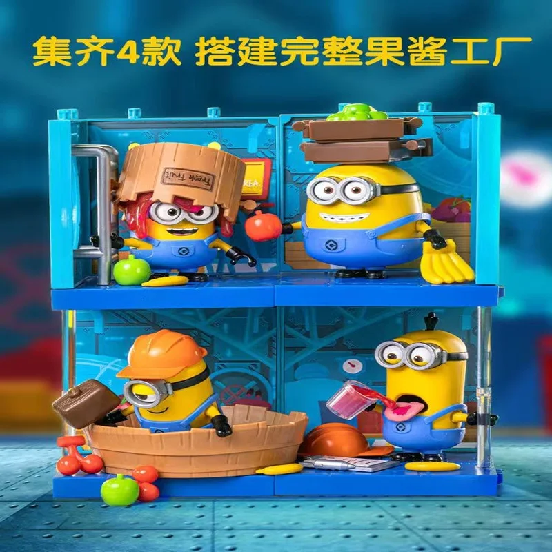 새로운 Blokees 미니언 DIY 빌딩 블록 장난감 Otto Bob Kevin Stuart 파트너 매직 에디션 잼 공장 조립 그림 시리즈 장난감