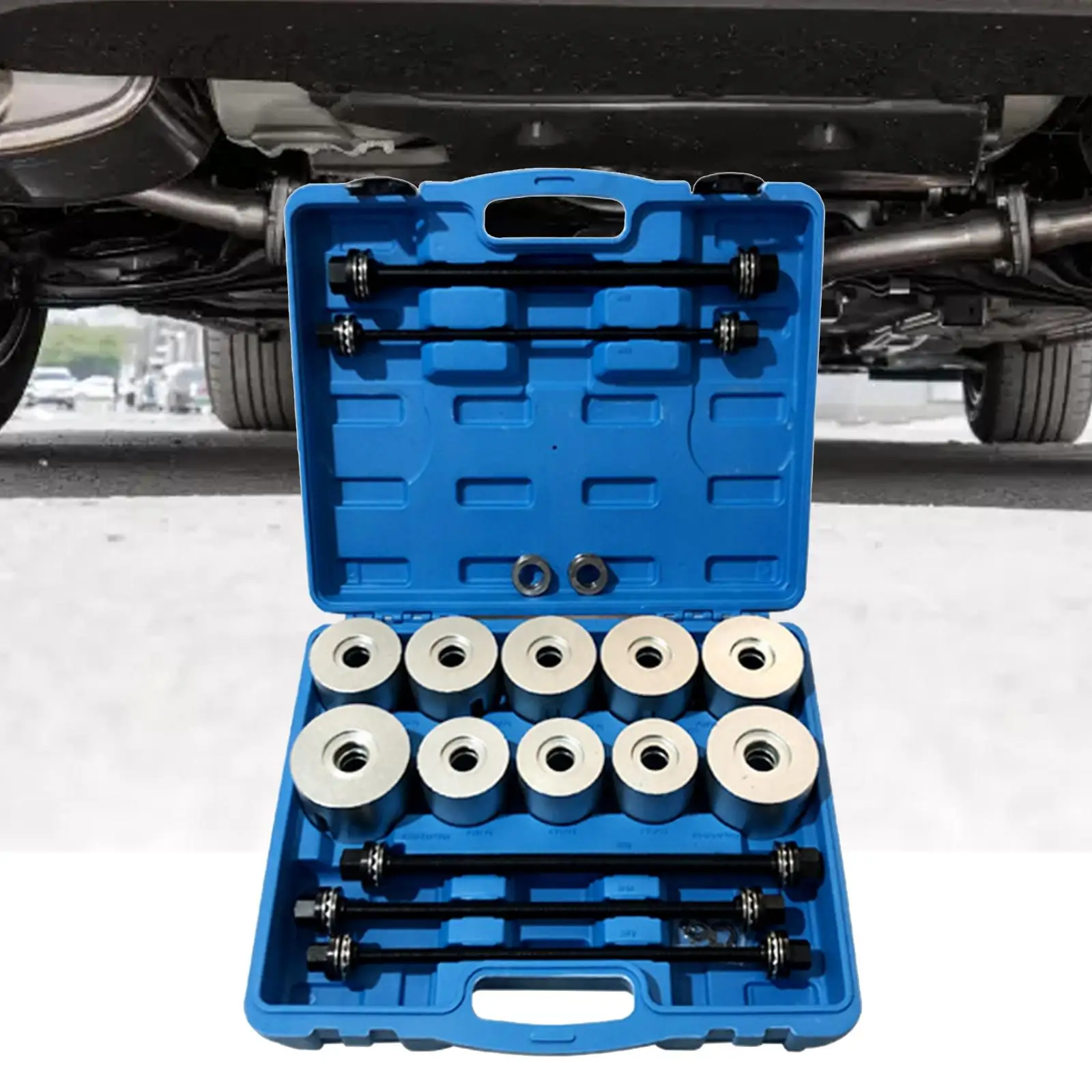 طقم أكمام للضغط والسحب مكون من 28 قطعة محمول مع أدوات إصلاح حقيبة التخزين #2