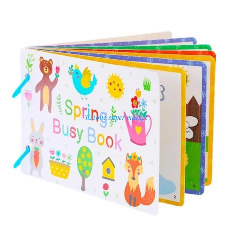 090B Reusable Sticker Activity Book For Kids With Cognitive Skill Development Exercises