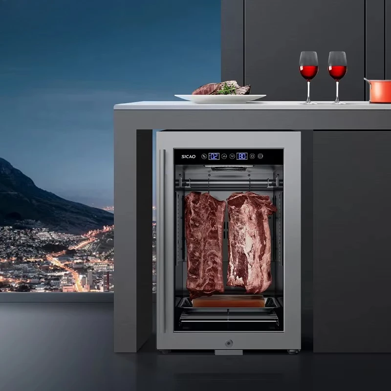 Professional 1-22°C Dry Aging Fridge for Steak Meat Refrigerator Adjustable Humidity Intelligent Beef Ager Cooler Cabinet