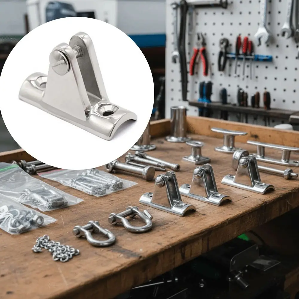 

Stainless Steel Bimini Top Fitting Concave Base Mount 316 Stainless Steel Marine Hardware Slide Cap Slide Cover