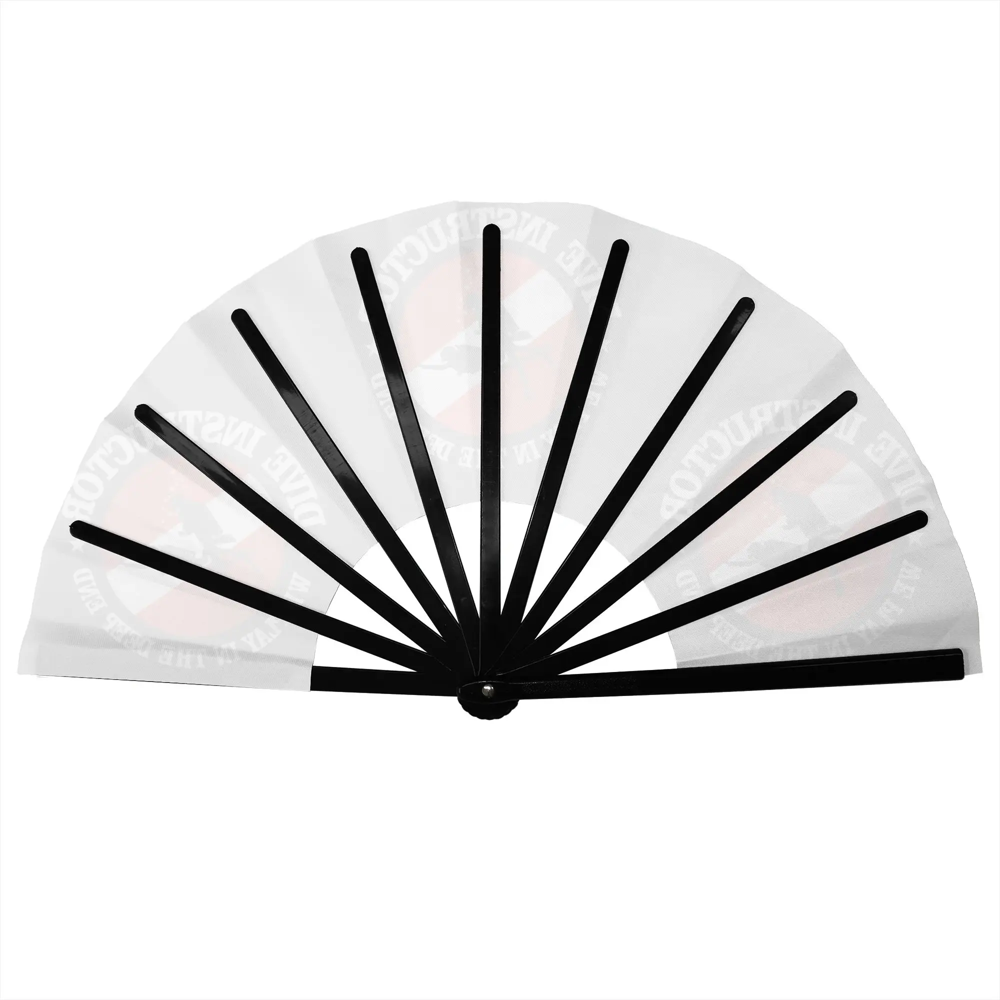 Dive Instructor Traditional Folding Fan Chinese Style Diving  High-Quality Fans Gift Elegant Decorative Hand Fan