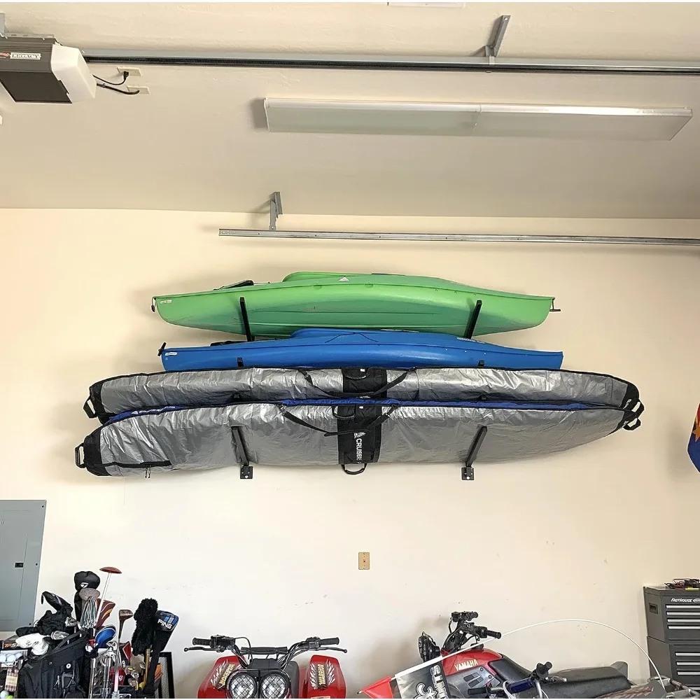 Wall Mounted Standing Paddleboard Storage Rack, Stand-up Paddle Board Holder, níveis ajustáveis