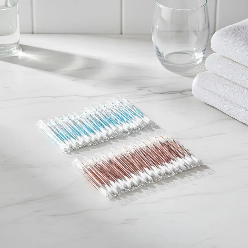 50Pcs Disposable Single‑Pack Iodine Alcohol Cotton Swabs Portable Quick Disinfection for Home Travel Outdoor Wound Care