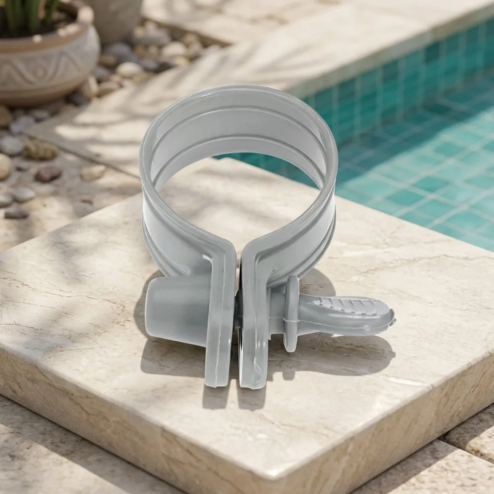 Swimming Pool Connector Pool Hose Clamps Robust Plastic Construction Precise Clamping Force Rust Free Material