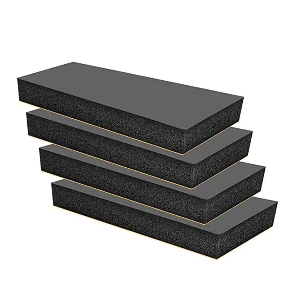 4Pcs Garage Car Door Protectors Wall Corner Bumper Guard Foam Block 30x10x2cm Black Car Door Protectors Styling Mouldings