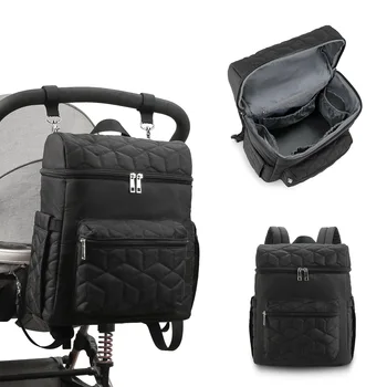 מותג תרמיל חיתול אמא קיבולת גדולה עגלת תיק אמא תינוק רב-פונקציה עמיד למים חיצוני נסיעות חיתול שקיות