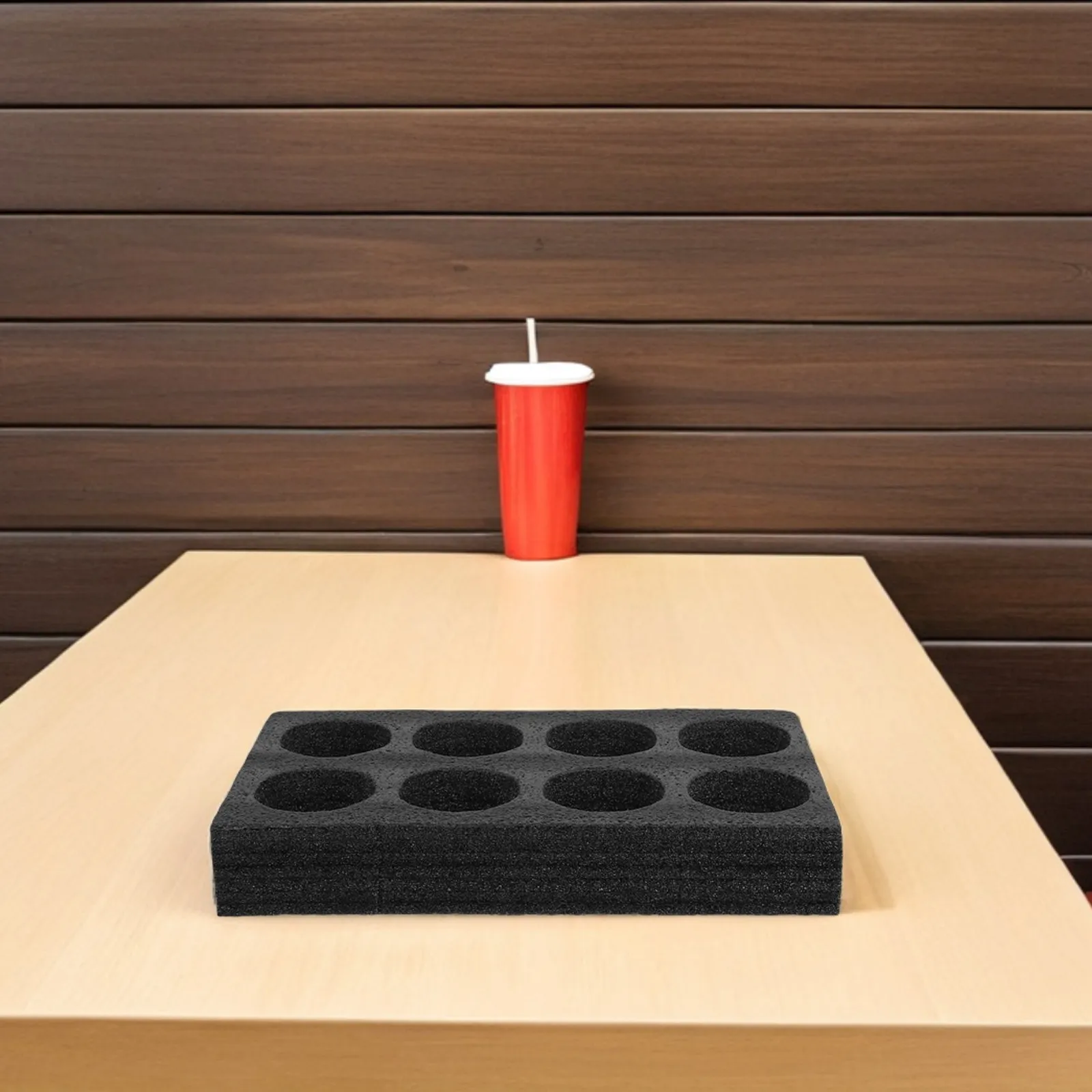 2Pcs Milk Tea Packing Box Featuring Pearl Cotton Fixed Rack Shockproof Transport Tray for Hot Cold Drinks Takeout Cup Holder