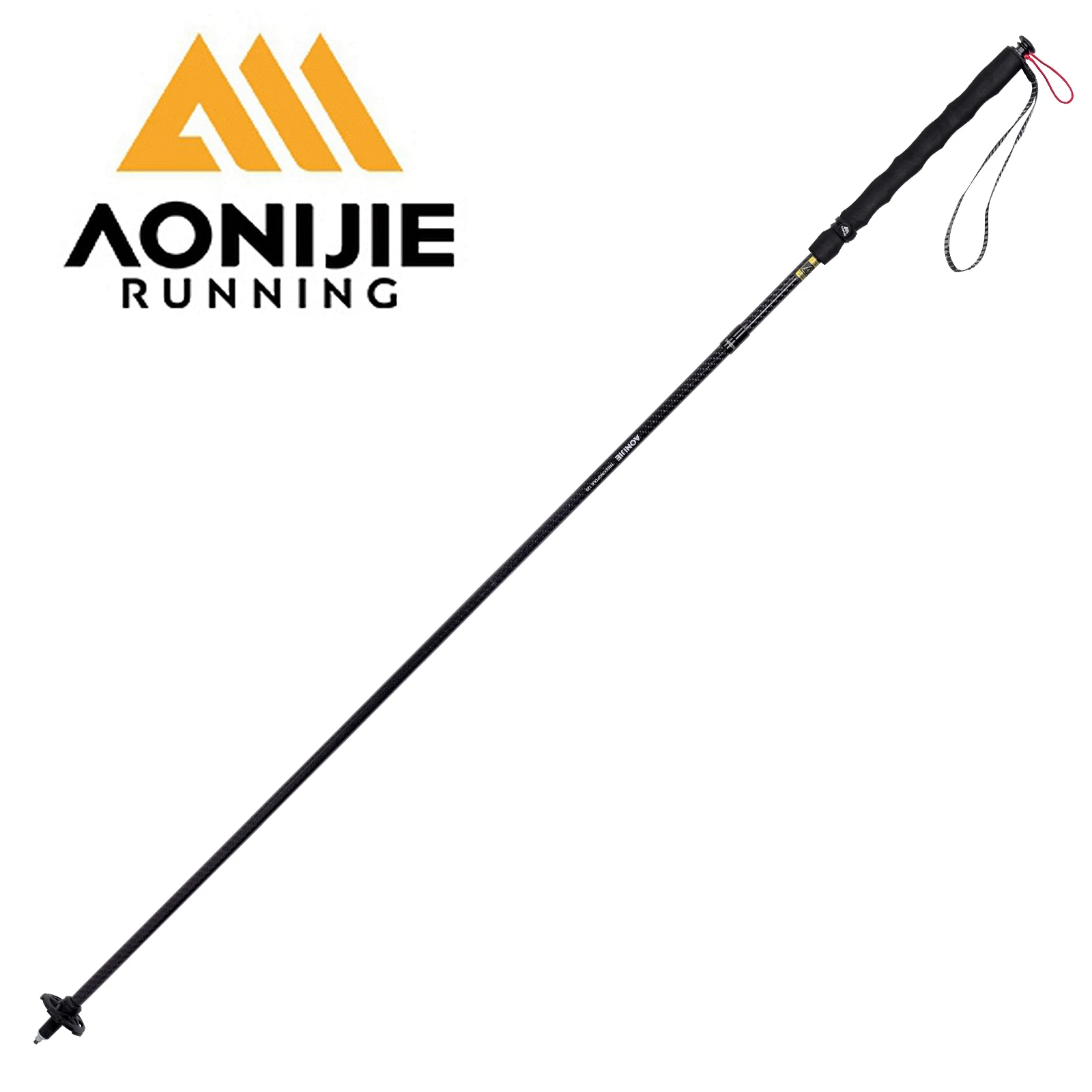 2 Pcs Aonijie Carbon Fiber Folding Hiking Poles Ultralight Trail Running Poles 4 SectionCamping Marathoner Sticks