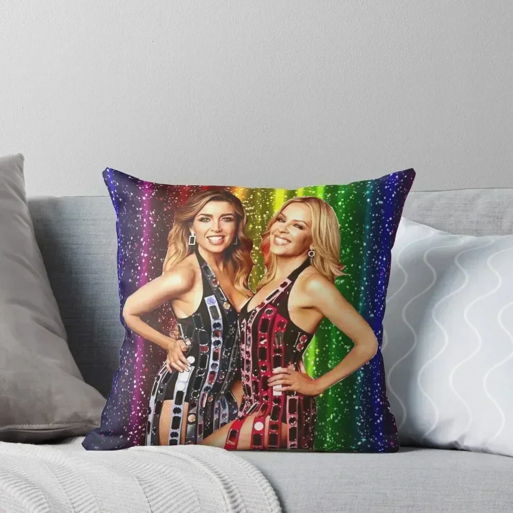 Kylie Minogue & Dannii Minogue - 100 Degrees Summer Of Pride Throw Pillow Cushions For Children anime girl pillow