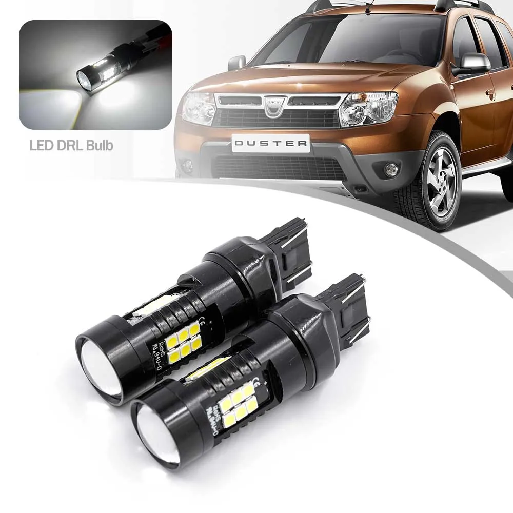 2 шт. для Dacia Duster Sandero II MK2 Logan 12-22 T20 7443 7440 W21/5 Вт Светодиодный ная лампа CANBUS без ошибок дневные ходовые огни DRL 2 шт. для Dacia Duster Sandero II MK2 Logan 12-22 T20 7443 7440 W21/5 Вт Светодиодный ная лампа CANBUS без ошибок дневные ходовые огни DRL