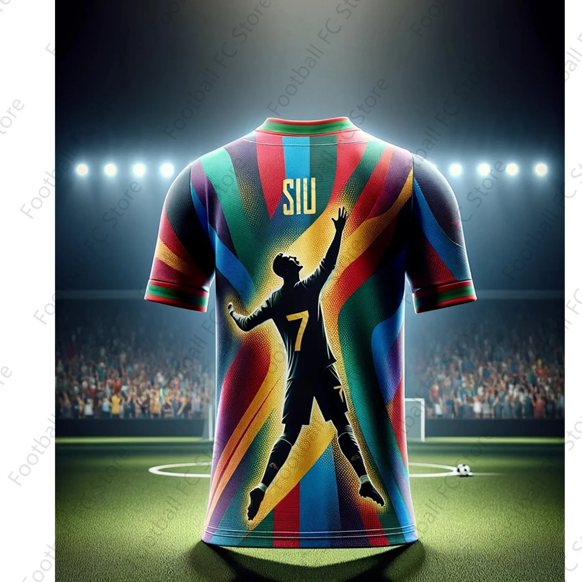 Camiseta de fútbol chatlt-special Ronaldos 7 para niños y adultos, camiseta de edición de diseño inteligente, Top suelto para exteriores de verano,