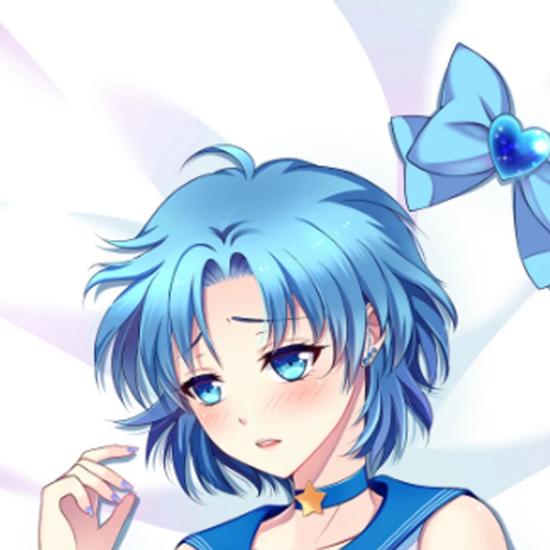New Pattern Dakimakura Anime Ami Mizuno/Sailor Mercury Double-sided Print Life-size Body Pillow Cover Bedding Gifts