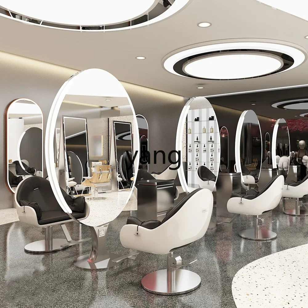 LMM single-sided barber shop hair cut mirror perm and dye mirror floor