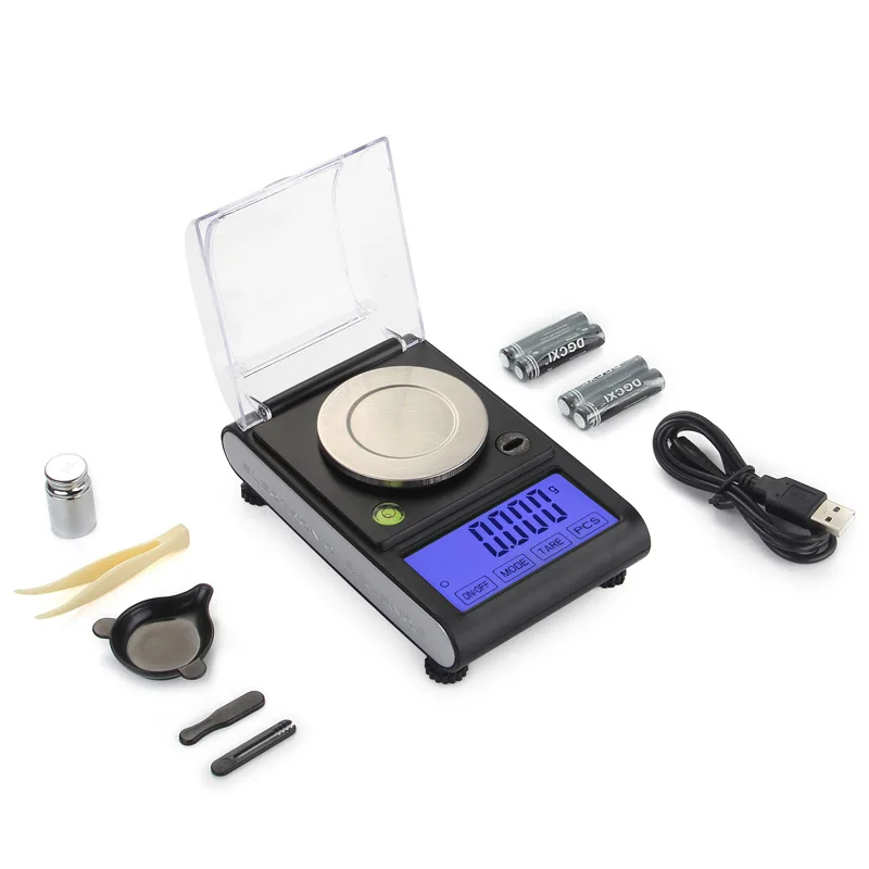 Wholesale Diamond Carat Scale Jewelry Scale Electronic Experimental Balance Accurate 0.001g Accurate Gold Mg Scale 50g