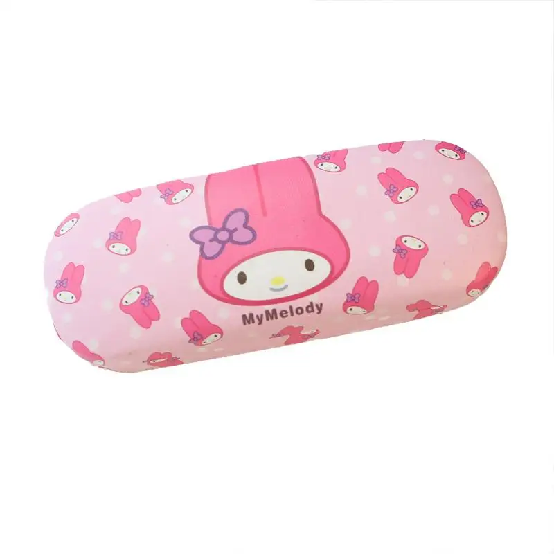 Cartoon Sanrio Glasses Case Hello Kittys Accessories Cute Kawaii Anime Pu Student Portable Glasses Organizer Toys for Girls Gift