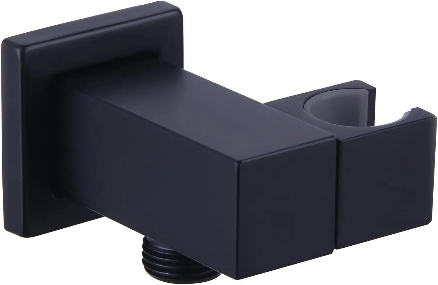 

Matte Black Wall Mounted Shower Supply Elbow with Hand Shower Holder, Adjustable Bracket