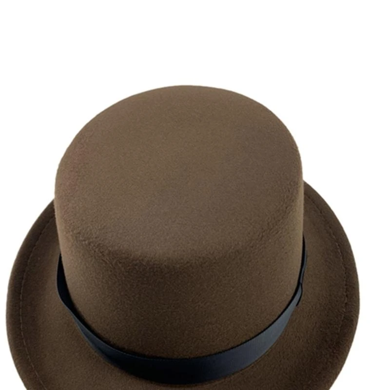 قبعة R1WE التأثيرية الساحرة، قبعة ساحرة من اللباد، إكسسوار للمراهقين البالغين #6