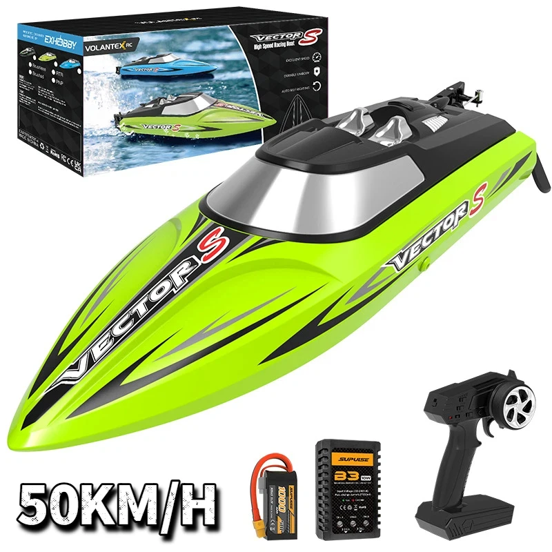 

Радиоуправляемая лодка Volantexrc с бесщеточным двигателем, скоростная, 50 км/ч, для водных развлечений, электрическая, на пульте управления