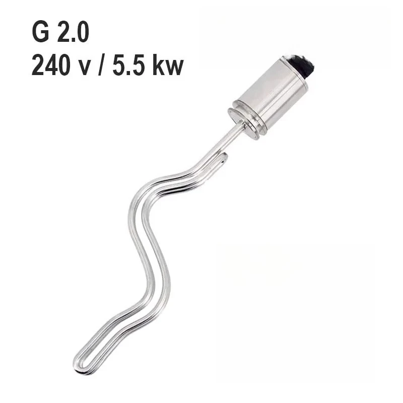 304 stainless steel 240V straight corrugated folding heating element 1.5 inch TC quick-loading chuck heating rod
