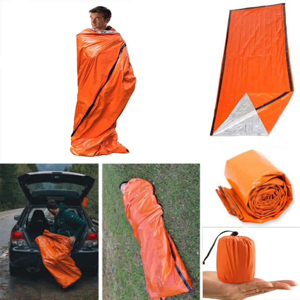 Emergency Sleeping Bag Thermal Waterproof For Outdoor Camping Hiking