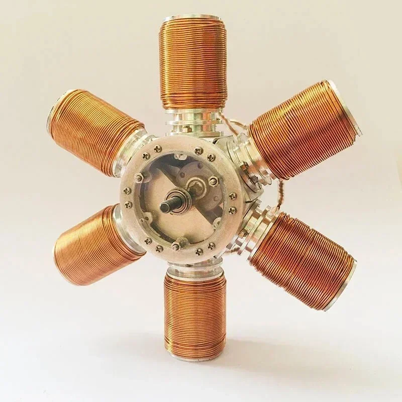 نموذج محرك على شكل نجمة محرك مكبس مغناطيسي قوي تيار مستمر محرك بدون فرشاة مبدأ الكهرومغناطيسي وسائل تعليمية للبحوث