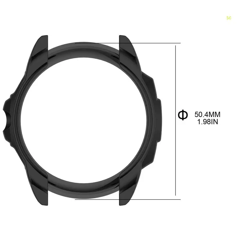 لساعة Forerunner955 الذكية من مادة TPU الواقية للحافظة وغطاء متين للحماية من غطاء الساعة المقاوم للصدمات دروبشيب