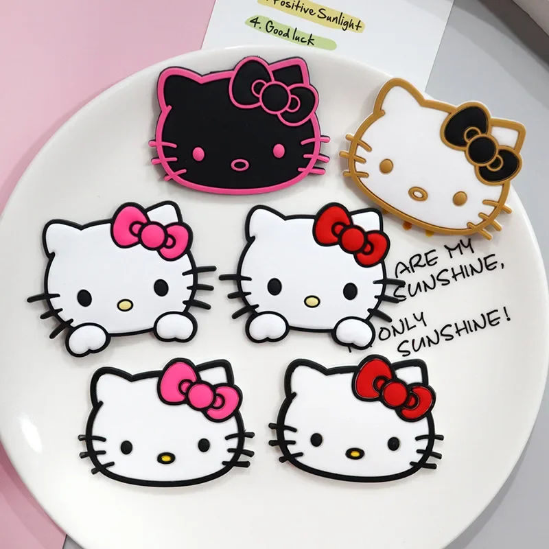 New Hellokitty 1pcs cute Sanrio shoe Charms cartoon cat clogs Accessories for Sandals pins Decorate girls kids Birthday Gifts
