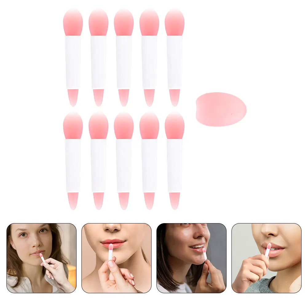 

1Set Soft Silicone Lipstick Applicators Delicate Cosmetics Tools Portable Makeup Kit for Daily Use and Travel Lip Scrub