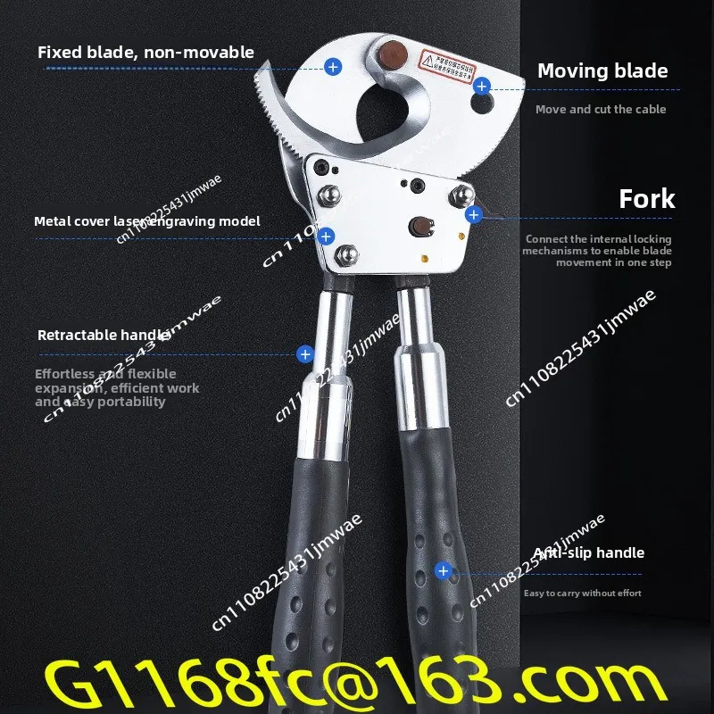Cable Wire Cutters, Bolt Cutters, Ratchets, Geared Hand Scissors