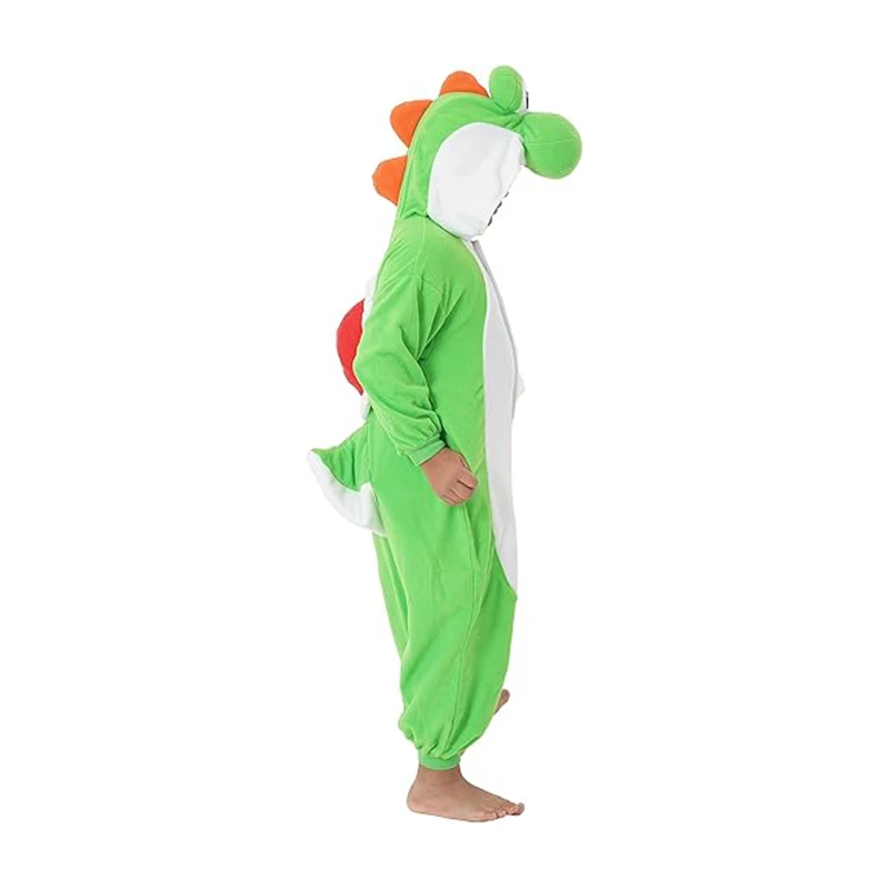 Kids Onesies Yoshi Kigurumi 소년 잠옷 만화 코스프레 의상 크리스마스 할로윈 양털 잠옷 Anime Homewear Pijamas