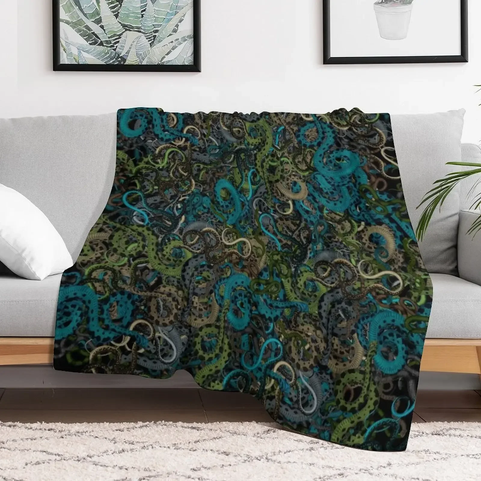 A Lair of Snakes Throw Blanket Bed Decorative Sofa Soft Big Blankets