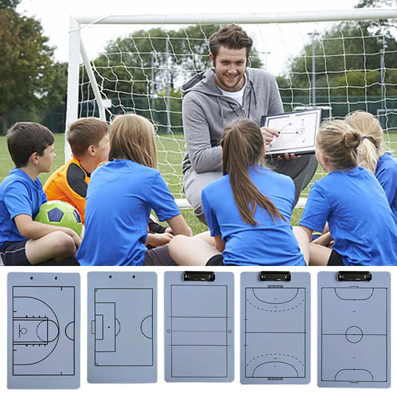 

Basketball Soccer Football Coaching Board Command Strategy Tactic Coaches Marker Board for Sports Training Erasable