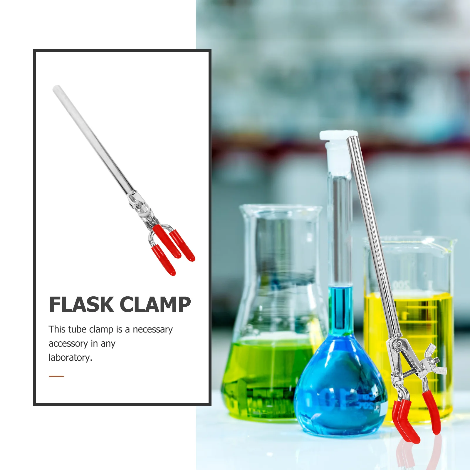 

Clamp Laboratory Clamps for Stand Holder Condenser Silver Equipment