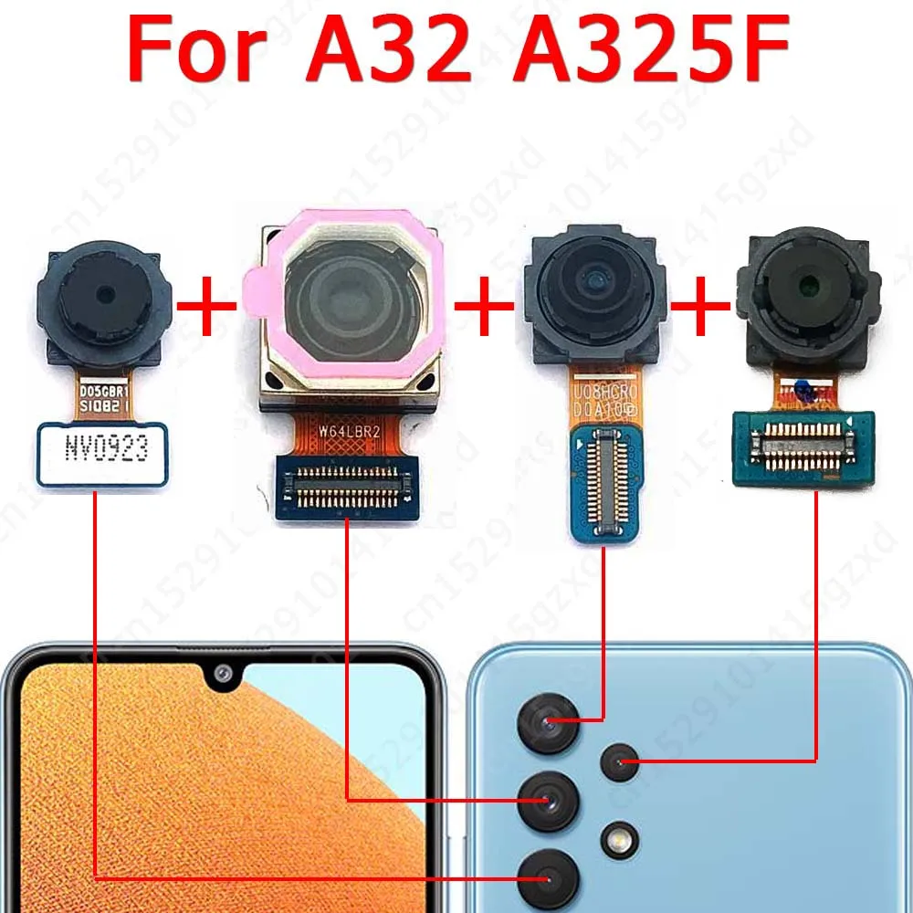 Cámara trasera para Samsung Galaxy A52 A52s A72 A02 A02s A12 A22 A32 A42 5G módulo de cámara trasera repuestos traseros