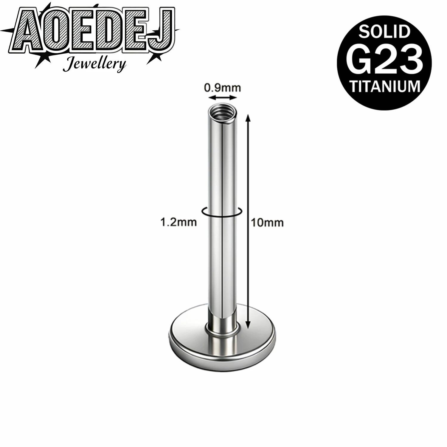 ASTM F136 Titanium Labret Lip Studs Bar