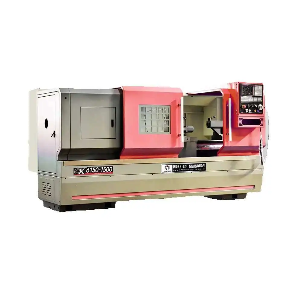 Ck6150 Horizontal CNC Lathe With Single Spindle Multi-Axis Hining Heavy Duty Flat Bed Siemens Control System