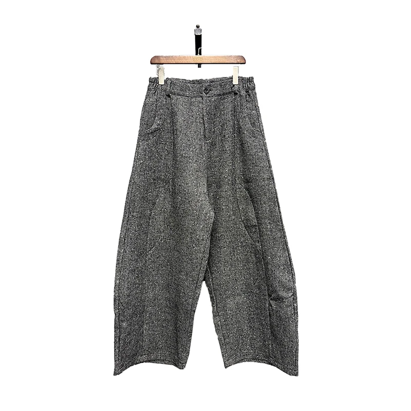 Spodnie męskie Mauroicardi jesień-zima, oversize, długie, zwiewne, miękkie, luźne, z szerokimi nogawkami, eleganckie, szykowne, odzież 2025