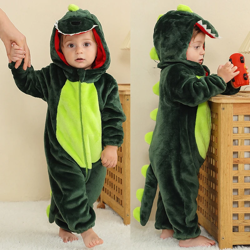 

0 1 2 3 4 Years Kigurumi Pajamas for Toddler Baby Clothes Children Outfits Infant Panda Monkey Tiger Lion Cosplay Costumes
