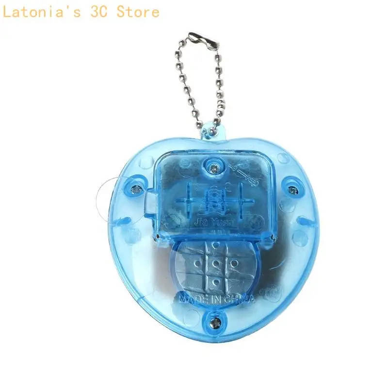 Heart Shaped Virtual Digital Pets Electronic Game Machine with Keychain X3UB