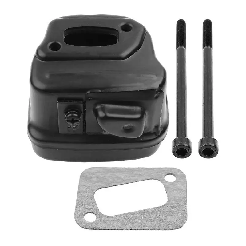 

652F Assembly Chainsaw Muffler with Exhaust Gasket Bracket Black 346 346XP 345