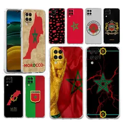 Case For Samsung Galaxy A13 A23 A33 A53 A73 5G A51 A71 A21S A12 A11 A31 A41 A03s A52 A32 A22 Clear Cover Morocco Flag Passport