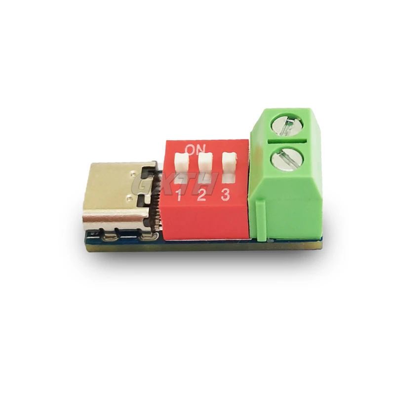 1/4/5/10pcs Type-C QC PD Fast Charging Test Board 5-20V Dial Adjustment Voltage PD Trigger Board Module 100W