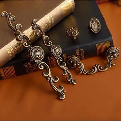 Antique Bronze Furniture Handles Kitchen Cabinets Door Knob Pull Drawer Wine Wardrobe Cupboard Dresser Shoe Closet Pull Handle