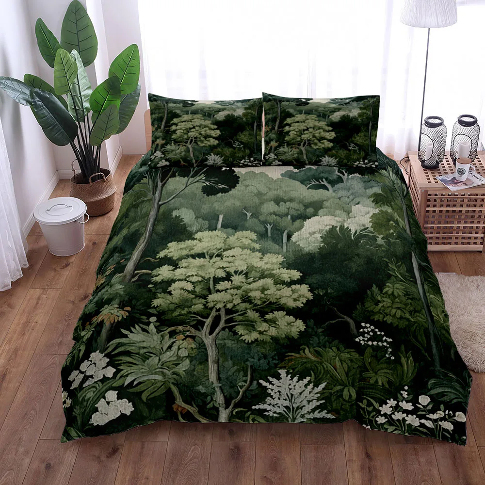 William Morris Whimsical Apple Tree Duvet Cover Set EU Single Double King US Twin Full Queen Size Bed Linen Set