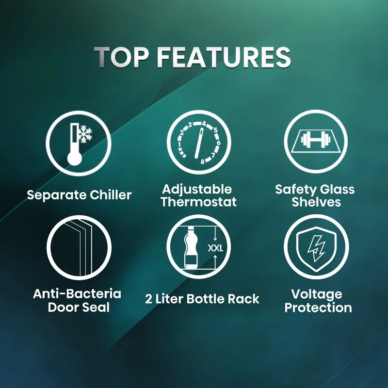 Hisense 1.6 Cu ft Single Door Mini Fridge, Black, Energy Star, 1 Year Warranty, WMS017M6XBE New