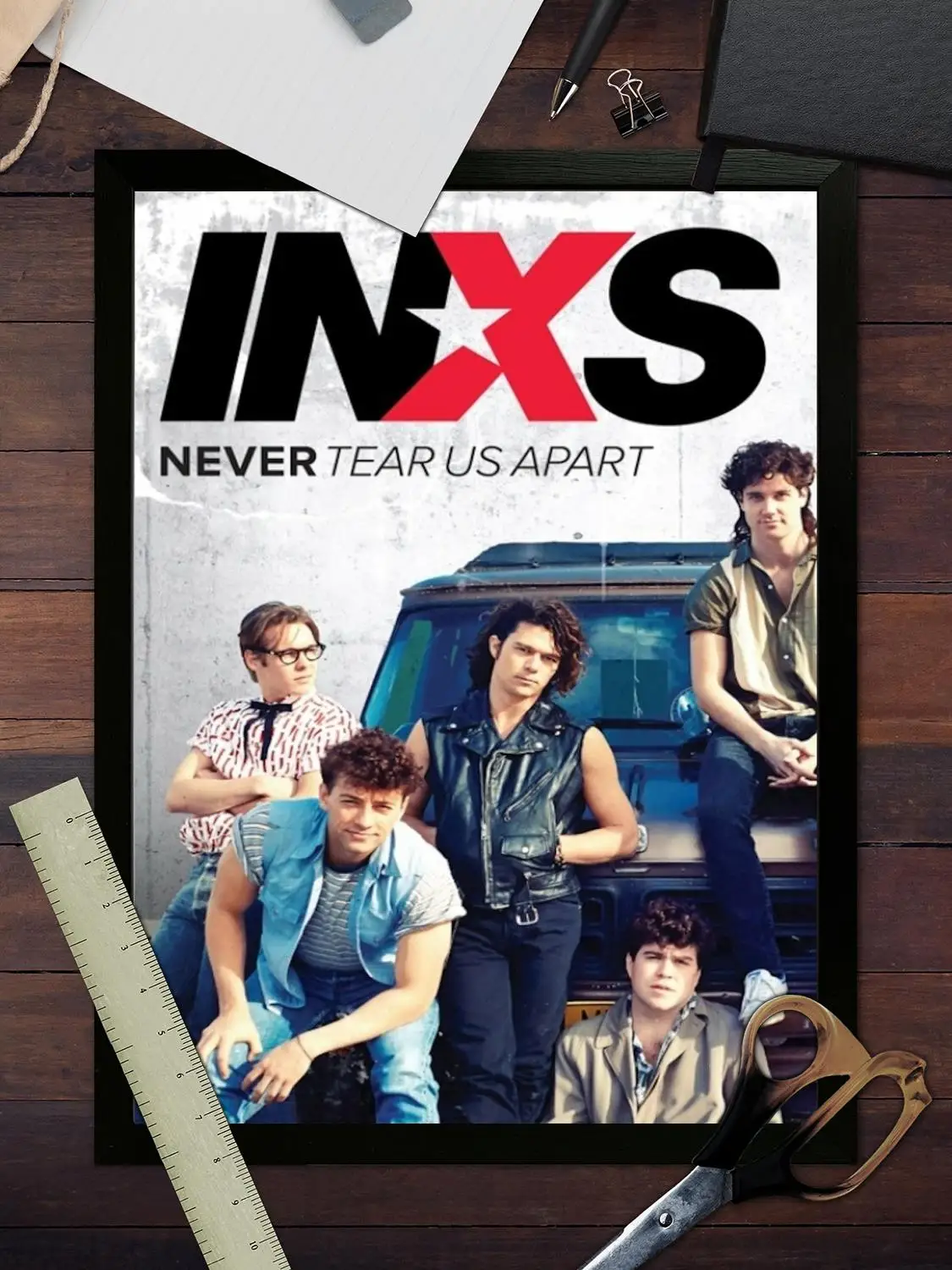 ملصق فني من القماش INXS وفن جداري، طباعة صور، ديكور غرفة نوم عائلية حديثة، ملصقات، لوحة زخرفية #3