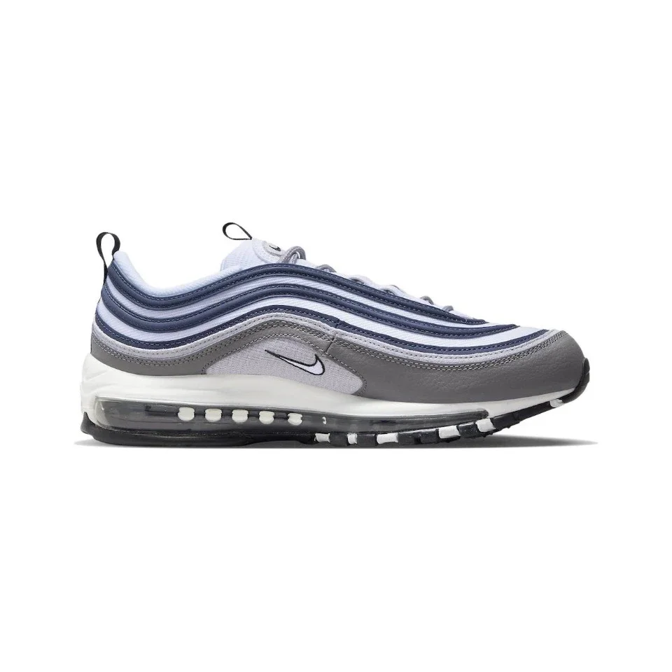 Original Nike Air Max 97 "Georgetown" Men's and Women's Running Shoes Breathable Sports Unisex Blue Grey Sneakers DV7421-001