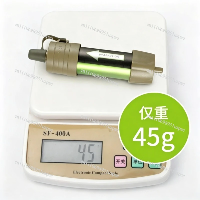 For Soldier Portable Outdoor Water Purification Straw with Gravity Water Purification Bag L630 Filter for Hiking Camping