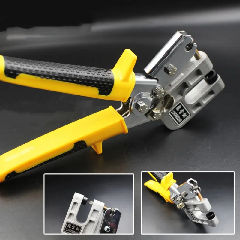 

1 шт., плоскогубцы для потолочных перфораторов из алюминиевого сплава, инструменты для гипсокартона, двуручные плоскогубцы для киля, металлические двуручные плоскогубцы для киля